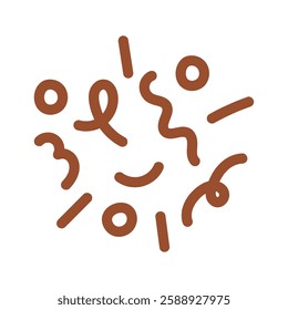 Abstract Shapes doodle elements freeform artistic motion design