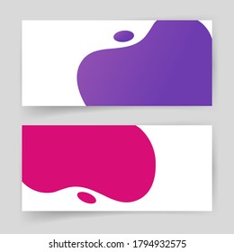 Abstract shapes element design liquid fluid vector for brochure cards horizontal template background, flyers leaflet banners, booklet cover pages, graphic print color trendy modern backdrop clipart