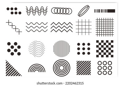 Abstract Shapes Element, Retro and Vintage trands