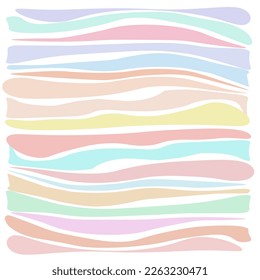 Abstract shapes fashion trend, pastel palette, hippie style 60s 70s. Matisse element.Pastel backgrounds creative.