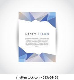 Abstract shapes Flyer Template. Vector design concept. Abstract  background for design. EPS10.