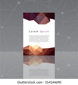 Abstract shapes Flyer Template. Vector design concept. Abstract  background for design. EPS10.