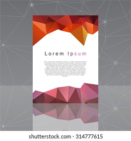 Abstract shapes Flyer Template. Vector design concept. Abstract  background for design. EPS10.