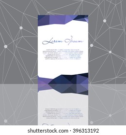 Abstract shapes Flyer Template. Vector design concept. Abstract background design. EPS10.