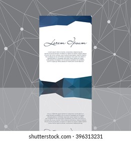 Abstract shapes Flyer Template. Vector design concept. Abstract background design. EPS10.