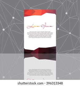 Abstract shapes Flyer Template. Vector design concept. Abstract background design. EPS10.