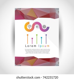 Abstract shapes Flyer Template. Vector design concept. Abstract  background for design. EPS10.