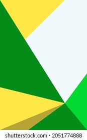 abstract, shapes forest green, yellow, gold wallpaper background vector illustration