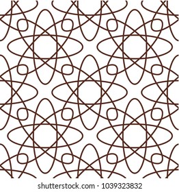 Abstract shapes form.