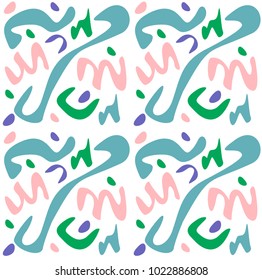 Abstract shapes form. Paper style.  