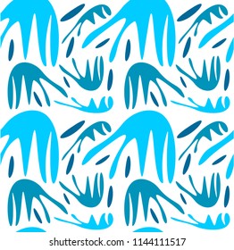 Abstract shapes form. Paper style. Blue and yellow, pink and purple papers. Stock vector.