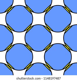 Abstract shapes form. Paper style. Blue and yellow, pink and purple papers. Stock vector.