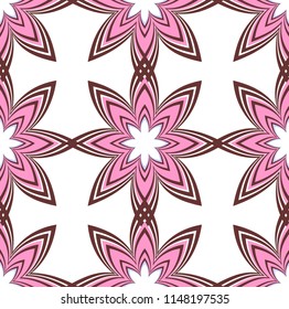Abstract shapes form. Paper style. Brown and pink and purple papers. Stock vector.