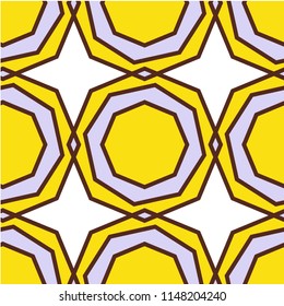 Abstract shapes form. Paper style. Blue and yellow, pink and purple papers. Stock vector.