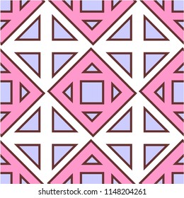 Abstract shapes form. Paper style. Blue and yellow, pink and purple papers. Stock vector.