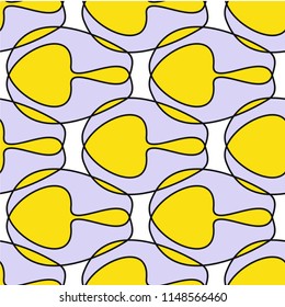 Abstract shapes form. Paper style. Blue and yellow, pink and purple papers. Stock vector.