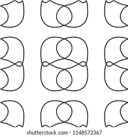 Abstract shapes form. Paper style. Blue and yellow, pink and purple papers. Stock vector.