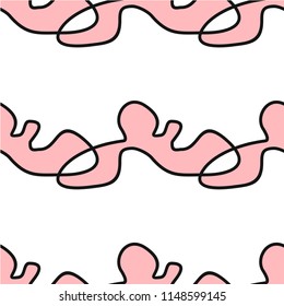 Abstract shapes form. Paper style. Blue and yellow, pink and purple papers. Stock vector.