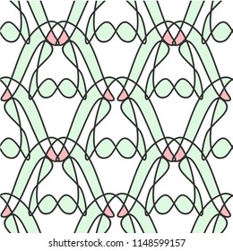 Abstract shapes form. Paper style. Blue and yellow, pink and purple papers. Stock vector.