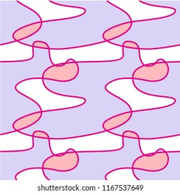 Abstract shapes form. Paper style. Blue and yellow, pink and purple papers. Stock vector.