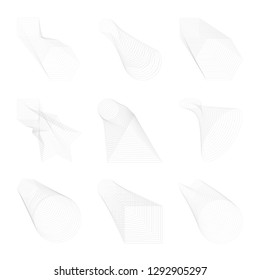 Abstract shapes of free style black geometric elements. vector eps10