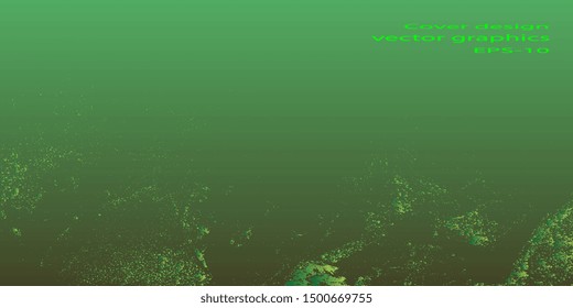 Abstract shapes. Futuristic graphics. Design background. Abstract vintage background. Creative vector background for banner and flyer. Designer decorative cover. Vector graphics. Spots and blots