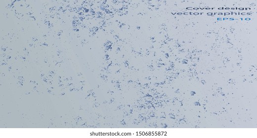 Abstract shapes. Futuristic graphics. Design background. Abstract vintage background. Creative vector background for banner and flyer. Designer decorative cover. Vector graphics. Spots and blots