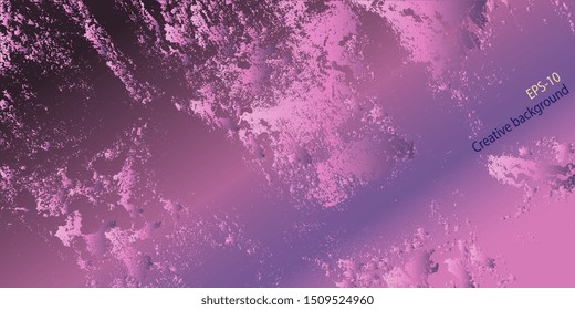 Abstract shapes. Futuristic graphics. Design background. Abstract vintage background. Creative vector background for banner and flyer. Designer decorative cover. Vector graphics. Spots and blots