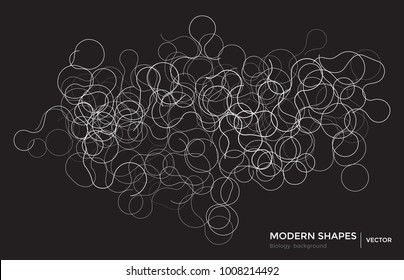 Abstract shapes geometric background. Science technology graphic design