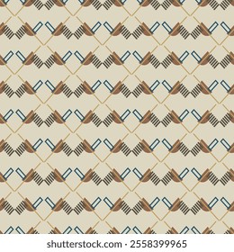 Abstract shapes geometric motif basic pattern. Modern fabric design textile swatch all over print block. 