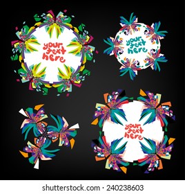 Abstract shapes for greeting christmas and New year card