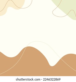 Abstract shapes, hand drawn background. Vector illustration.