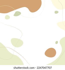Abstract shapes, hand drawn background. Vector illustration.