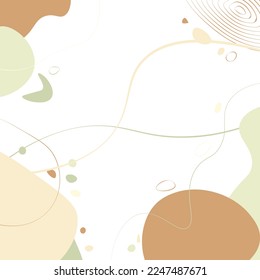 Abstract shapes, hand drawn background. Vector illustration.
