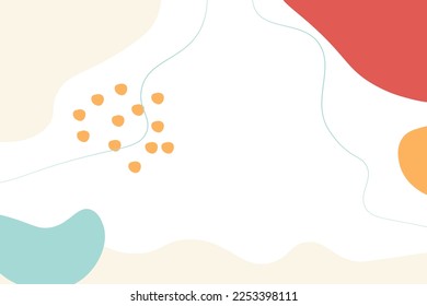 Abstract shapes, hand drawn background. Vector illustration.