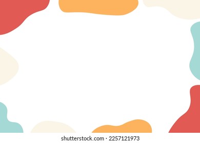 Abstract shapes, hand drawn background. Vector illustration.