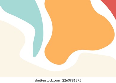 Abstract shapes, hand drawn background. Vector illustration.