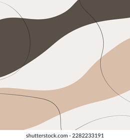 Abstract shapes, hand drawn background. Vector illustration.