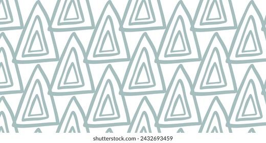Abstract shapes hand  drawn seamless pattern
