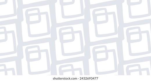 Abstract shapes hand  drawn seamless pattern

