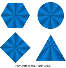 Abstract shapes Hexagon, rhombus, circle,triangle