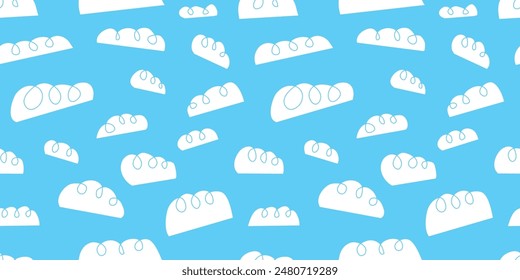 Abstract shapes illustration background. Seamless pattern.Vector. 