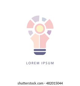 Abstrakte Formen innerhalb der Idee - Pastellfarben im Design