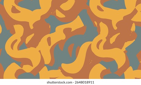 Las Formas Abstractas se entrelazan creativamente formando un diseño de fondo colorido sin fisuras.