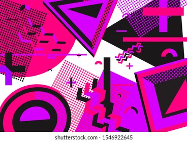 Abstract shapes of isometric backgrounds arranged in trendy colors with geometric 3d shapes, brochures, backgrounds, colors, covers, prints.