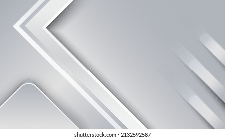 abstract shapes layer Silver foil texture background with smooth color Vector shiny and metal steel gradient template for business design concept - vector