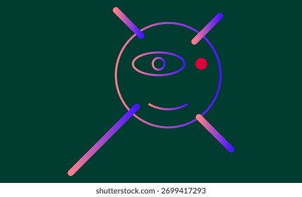 Fondo de arte de línea de Formas Abstractas 