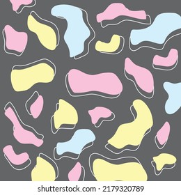 abstract shapes line art full color