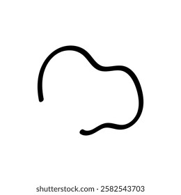 abstract shapes line drawing design stock