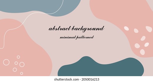 Abstract shapes and line in pastel colors. Neutral background in minimalist style. Contemporary vector Illustration